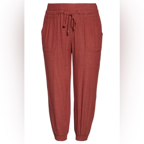 Wit & Wisdom Pants - Wit & Wisdom Textured High Waist Joggers Apple Butter